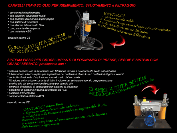 CARRELLO DI TRAVASO OLIO